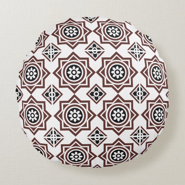 Cojín Redondo Portuguese tiles 2 - Igreja do Carmo (Anverso)