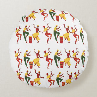 Cojín Redondo Poufs de inspiración africana