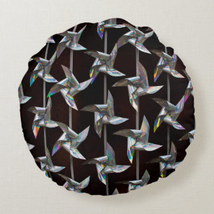 Cojín Redondo Pozo de molino de viento con movimiento iridiscent