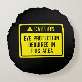 Cojín Redondo Precaución De La Protección Ocular Necesaria En Es