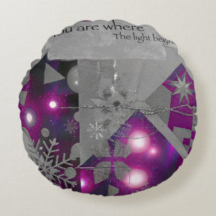 Cojín Redondo Preciosa Luz – Pouf Redondo de Violeta Gema