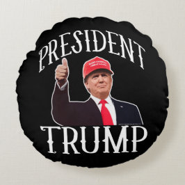 Cojín Redondo Presidente Donald Trump Red Hat manosea con los
