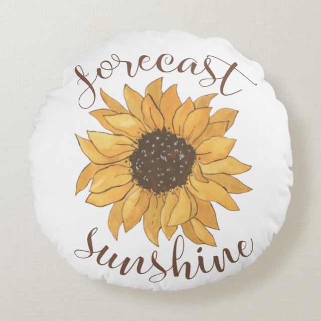 Cojín Redondo Previsión: Sunshine (Anverso)