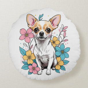 Cojín Redondo Primavera Chihuahua