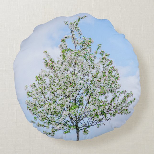 Cojín Redondo Primavera - Feliz Pascua (Reverso)