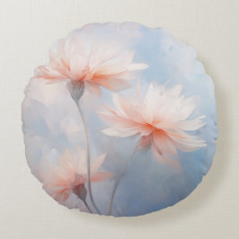 Cojín Redondo Primavera Hazy Pastel Petal Florines De Ava