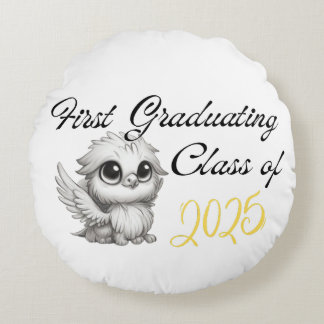 Cojín Redondo Primer Graduado de Griffins Clase 2025