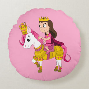 Cojín Redondo Princesa personalizado