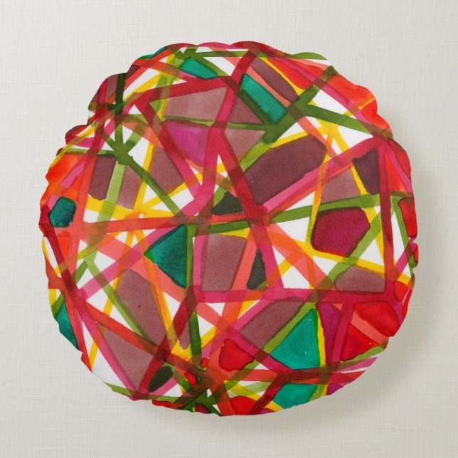 Cojín Redondo Prismático II (Anverso)