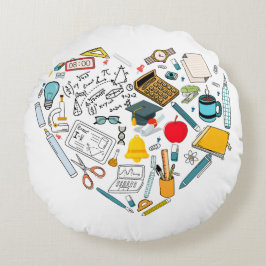 Cojín Redondo Profesor instructor Profesor de herramientas Coraz