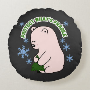 Cojín Redondo Protege Personalizado Lo Que Es Frágil