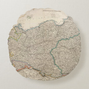 Cojín Redondo Prusia y Polonia 2