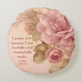 Cojín Redondo Psalm 139: 14 Fleece Blanket