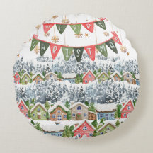 Pueblo de Navidades de nieve