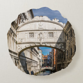 Cojín Redondo Puente de los suspiros, Venezuela, Italia