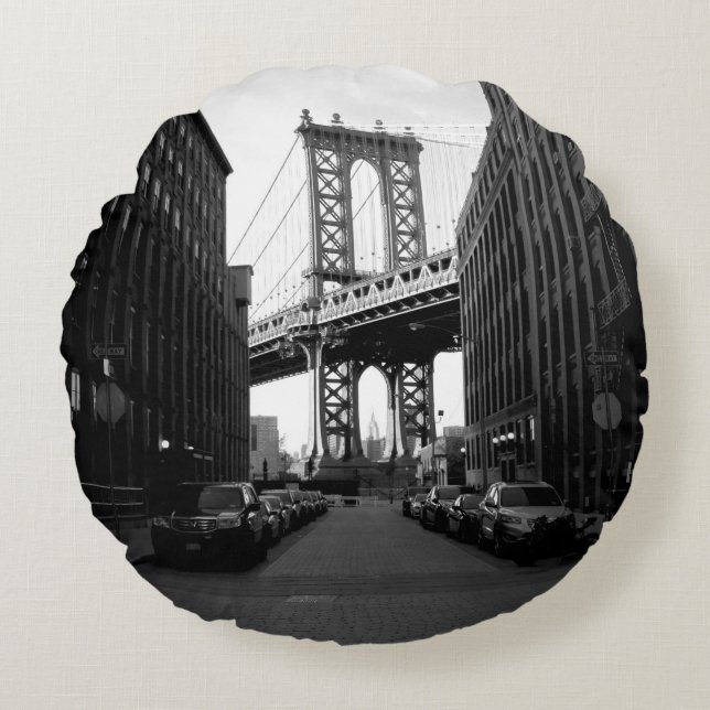 COJÍN REDONDO PUENTE DE MANHATTAN (Anverso)