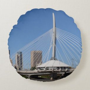 Cojín Redondo Puente Provencher de Winnipeg
