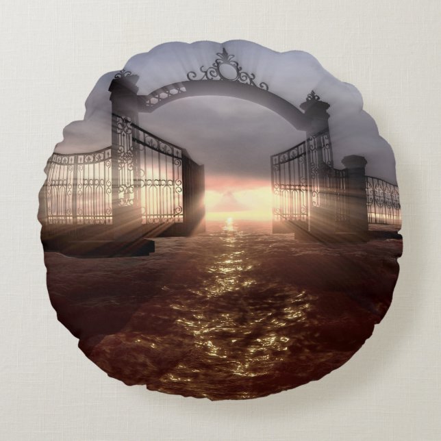 Cojín Redondo Puerta del cielo (Anverso)