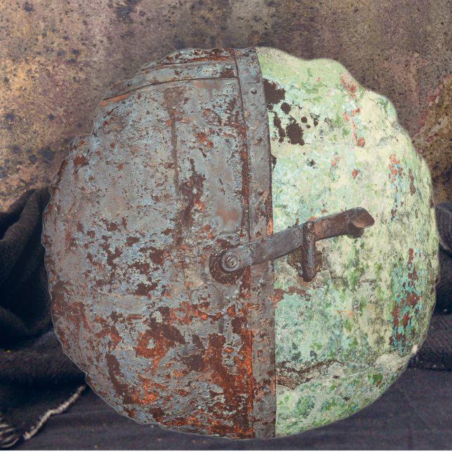 Cojín Redondo Puerta vieja y rugosa (Subido por el creador)