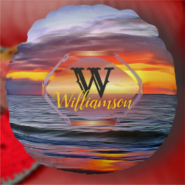 Cojín Redondo Puerto Sunset 1739