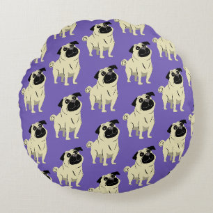 Cojín Redondo Pug
