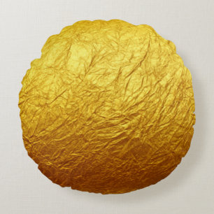 Cojín Redondo PURE GOL PAPER Pattern + tu texto / foto