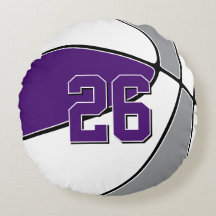 purple gray or ANY team colors kids basketball