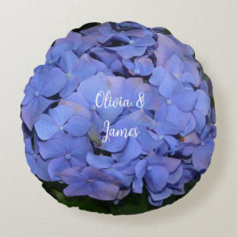 Cojín Redondo Púrpura Rústica Hidrangea macrophylla
