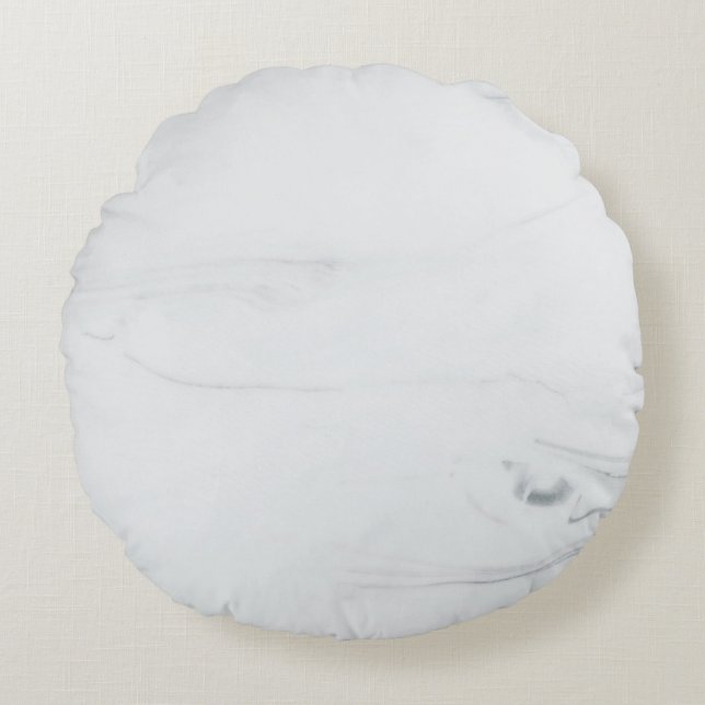 Cojín Redondo Purpurina de textura de piedra de pastel de mármol (Anverso)