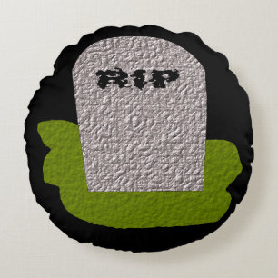 Cojín Redondo QEPD Pillow Tombstone