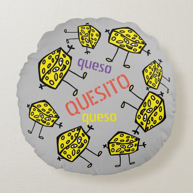 Cojín Redondo queso (Anverso)