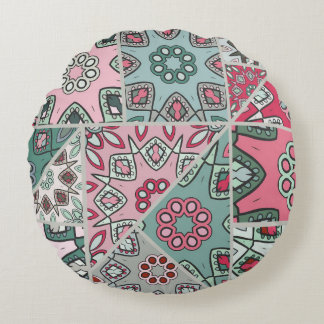 Cojín Redondo Quilt Vintage