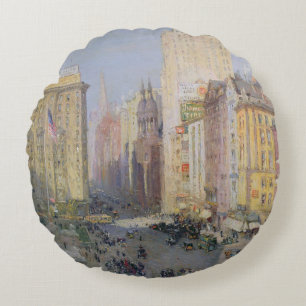 Cojín Redondo Quinta Avenida, Nueva York, 1913