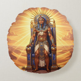 Cojín Redondo Ra – Ägyptischer Sonnengott