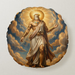 Cojín Redondo Ra – Egyptian Sun God