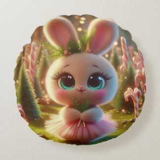Cojín Redondo Rabbit Lady