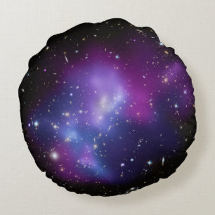 Cojín Redondo Racimos cósmicos hermosos de la galaxia del