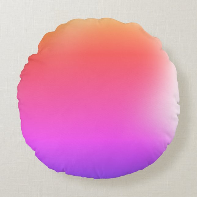 Cojín Redondo Rainbow color  (Anverso)