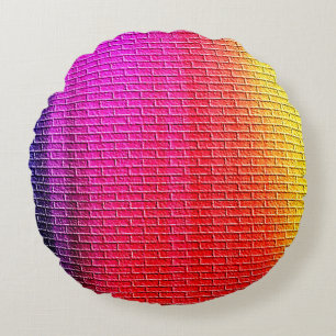 Cojín Redondo Rainbow colors abstract background. Gradient.abstr