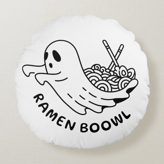 Cojín Redondo Ramen Boowl (Anverso)