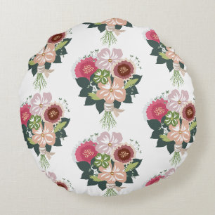 Cojín Redondo Ramo Floral