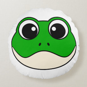 Cojín Redondo Rana Cute Sonriente