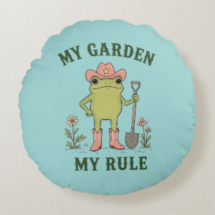 Cojín Redondo Rana Vaquera Jardinería Mi Jardín Mi Regla