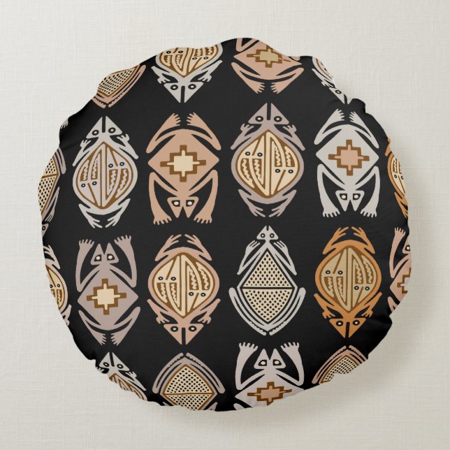 Cojín Redondo Ranas de Salto (Reverso)