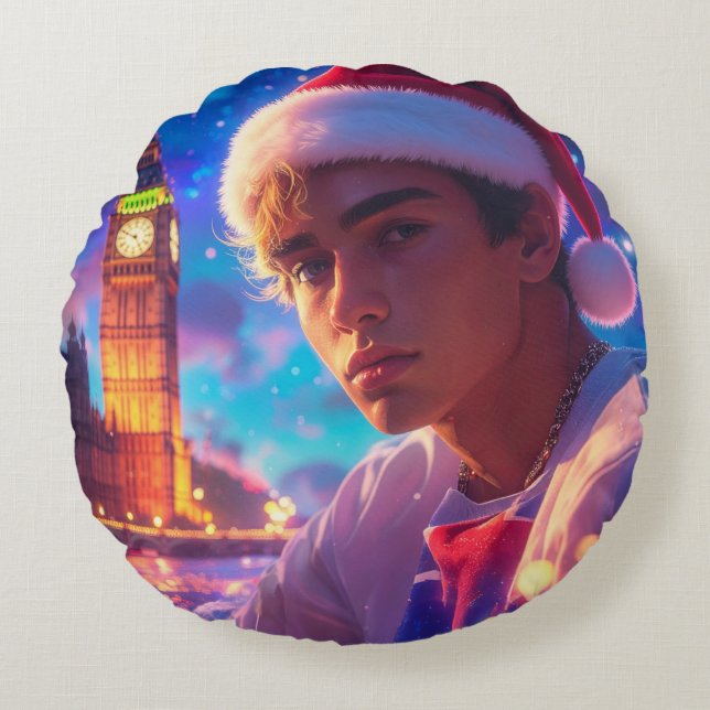 COJÍN REDONDO RAPPY X-MAS (Anverso)