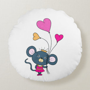 Cojín Redondo Ratón gris