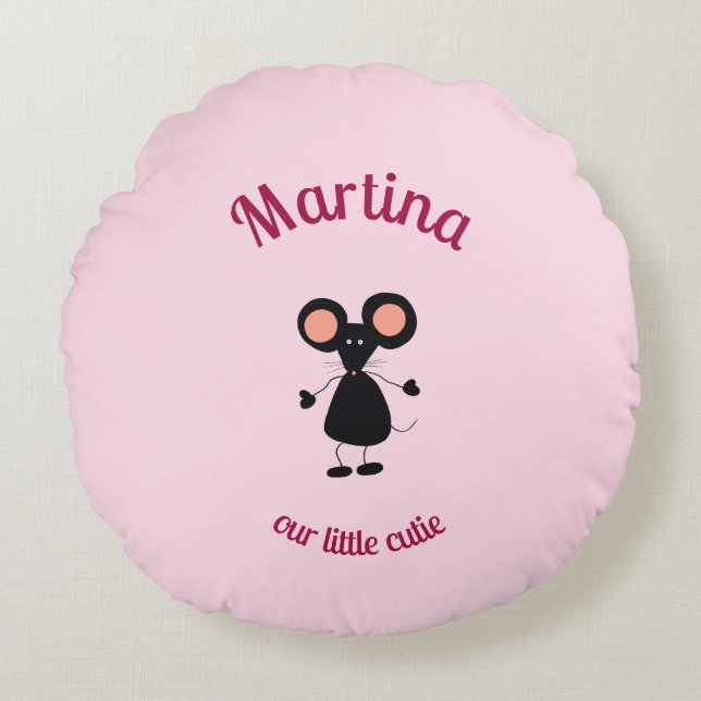 Cojín Redondo Ratón pequeño  (Anverso)