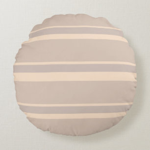 Cojín Redondo Rayas Beige