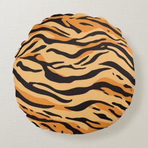 Cojín Redondo Rayas de Tigre