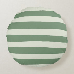 Cojín Redondo Rayas desiguales - Verde